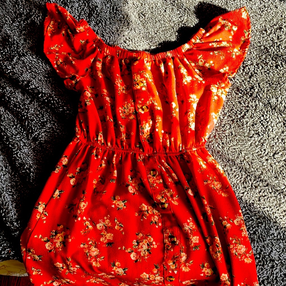 Orange anytime dress